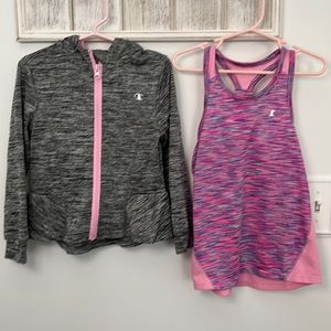 Champion Girl Size 5 Tank and Jacket.